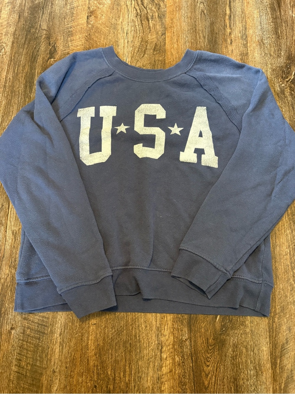 USA Graphic Crewneck Sweatshirt - Navy Blue
